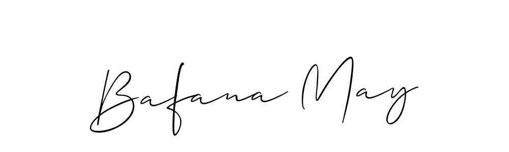 Make a beautiful signature design for name Bafana May. With this signature (Allison_Script) style, you can create a handwritten signature for free. Bafana May signature style 2 images and pictures png