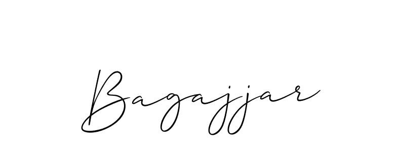 You should practise on your own different ways (Allison_Script) to write your name (Bagajjar) in signature. don't let someone else do it for you. Bagajjar signature style 2 images and pictures png