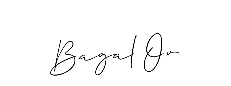 You should practise on your own different ways (Allison_Script) to write your name (Bagal Ov) in signature. don't let someone else do it for you. Bagal Ov signature style 2 images and pictures png