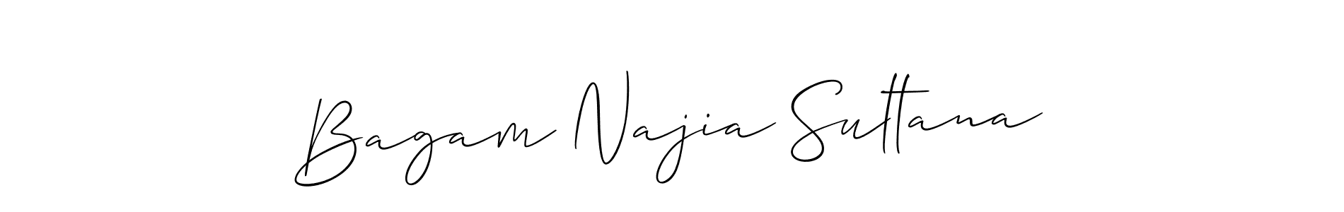 You can use this online signature creator to create a handwritten signature for the name Bagam Najia Sultana. This is the best online autograph maker. Bagam Najia Sultana signature style 2 images and pictures png