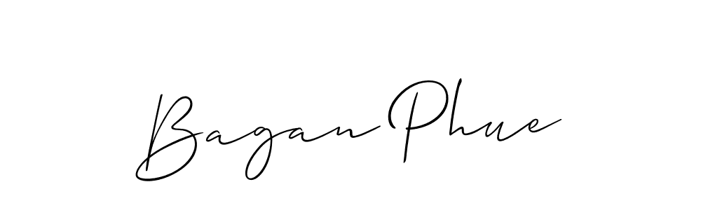 Design your own signature with our free online signature maker. With this signature software, you can create a handwritten (Allison_Script) signature for name Bagan Phue. Bagan Phue signature style 2 images and pictures png