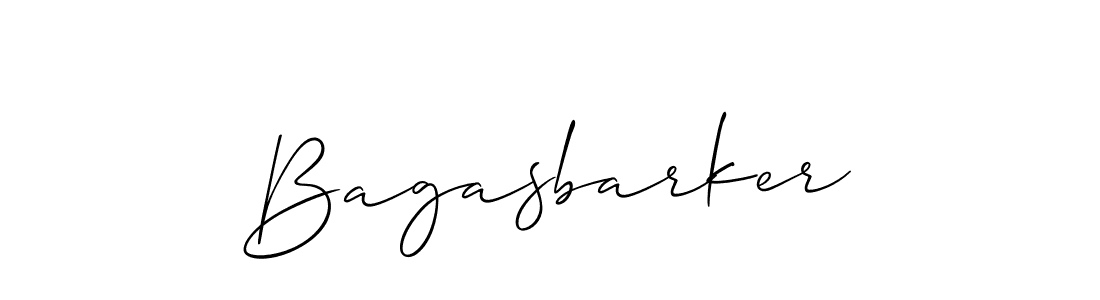 Make a beautiful signature design for name Bagasbarker. Use this online signature maker to create a handwritten signature for free. Bagasbarker signature style 2 images and pictures png