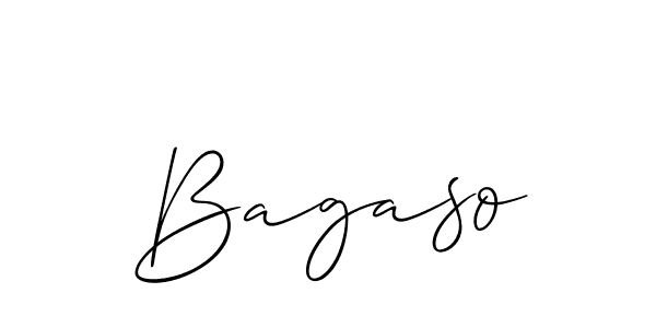 Make a beautiful signature design for name Bagaso. With this signature (Allison_Script) style, you can create a handwritten signature for free. Bagaso signature style 2 images and pictures png