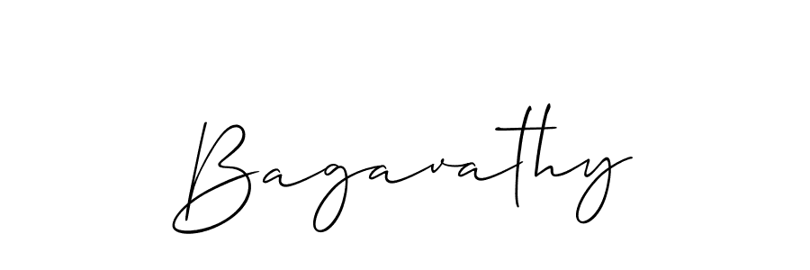 Make a beautiful signature design for name Bagavathy. With this signature (Allison_Script) style, you can create a handwritten signature for free. Bagavathy signature style 2 images and pictures png
