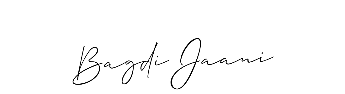 Best and Professional Signature Style for Bagdi Jaani. Allison_Script Best Signature Style Collection. Bagdi Jaani signature style 2 images and pictures png
