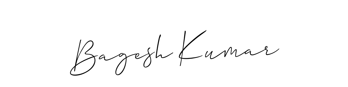 Make a beautiful signature design for name Bagesh Kumar. With this signature (Allison_Script) style, you can create a handwritten signature for free. Bagesh Kumar signature style 2 images and pictures png