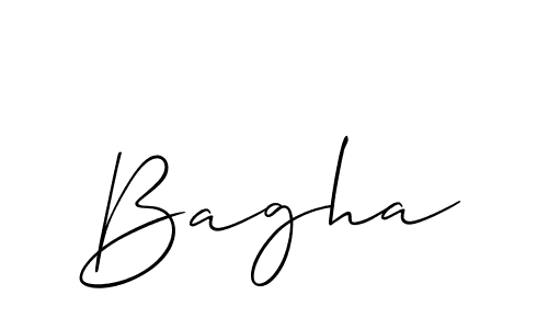 How to make Bagha signature? Allison_Script is a professional autograph style. Create handwritten signature for Bagha name. Bagha signature style 2 images and pictures png