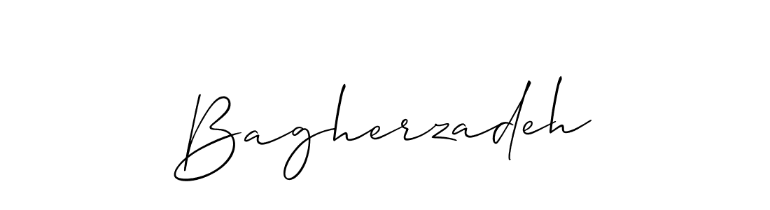 Also we have Bagherzadeh name is the best signature style. Create professional handwritten signature collection using Allison_Script autograph style. Bagherzadeh signature style 2 images and pictures png