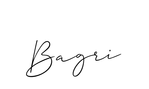 How to make Bagri signature? Allison_Script is a professional autograph style. Create handwritten signature for Bagri name. Bagri signature style 2 images and pictures png