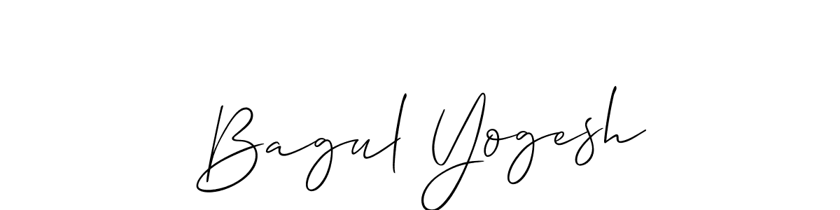 Also You can easily find your signature by using the search form. We will create Bagul Yogesh name handwritten signature images for you free of cost using Allison_Script sign style. Bagul Yogesh signature style 2 images and pictures png