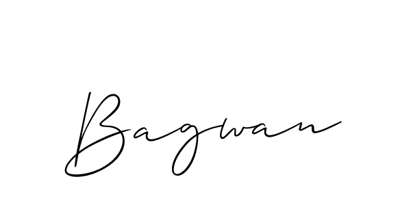 How to make Bagwan signature? Allison_Script is a professional autograph style. Create handwritten signature for Bagwan name. Bagwan signature style 2 images and pictures png