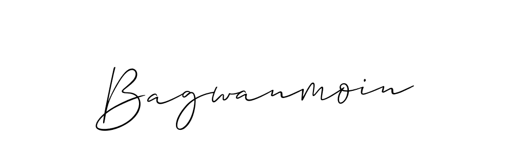 Allison_Script is a professional signature style that is perfect for those who want to add a touch of class to their signature. It is also a great choice for those who want to make their signature more unique. Get Bagwanmoin name to fancy signature for free. Bagwanmoin signature style 2 images and pictures png