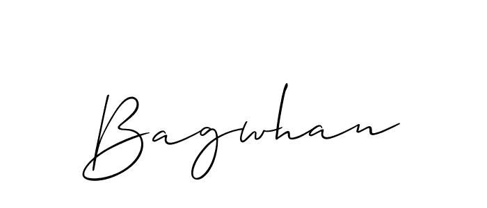 Bagwhan stylish signature style. Best Handwritten Sign (Allison_Script) for my name. Handwritten Signature Collection Ideas for my name Bagwhan. Bagwhan signature style 2 images and pictures png