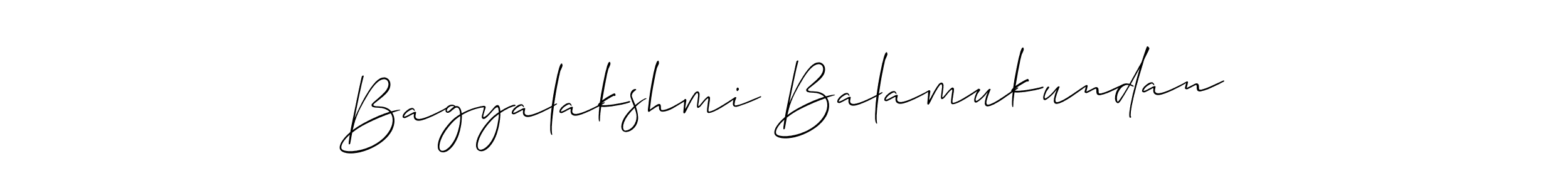 Once you've used our free online signature maker to create your best signature Allison_Script style, it's time to enjoy all of the benefits that Bagyalakshmi Balamukundan name signing documents. Bagyalakshmi Balamukundan signature style 2 images and pictures png