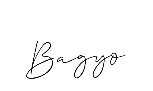 Also we have Bagyo name is the best signature style. Create professional handwritten signature collection using Allison_Script autograph style. Bagyo signature style 2 images and pictures png