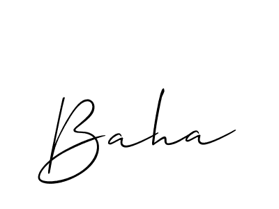 How to Draw Baha signature style? Allison_Script is a latest design signature styles for name Baha. Baha signature style 2 images and pictures png