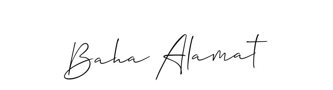 Best and Professional Signature Style for Baha Alamat. Allison_Script Best Signature Style Collection. Baha Alamat signature style 2 images and pictures png