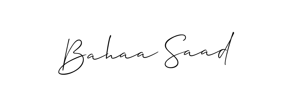 Best and Professional Signature Style for Bahaa Saad. Allison_Script Best Signature Style Collection. Bahaa Saad signature style 2 images and pictures png