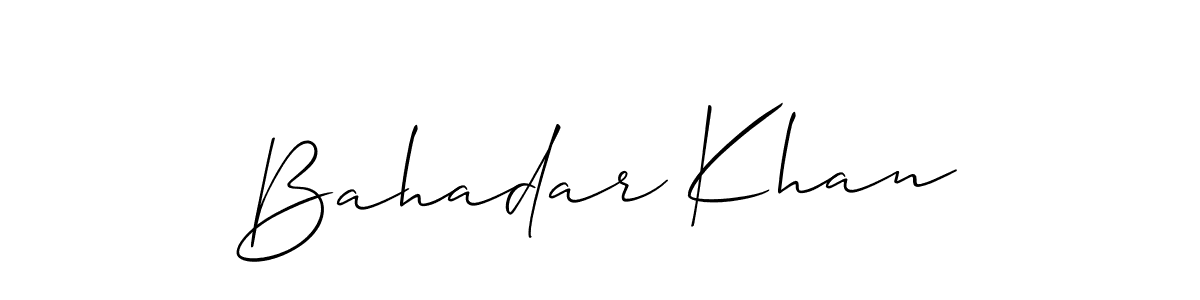 It looks lik you need a new signature style for name Bahadar Khan. Design unique handwritten (Allison_Script) signature with our free signature maker in just a few clicks. Bahadar Khan signature style 2 images and pictures png