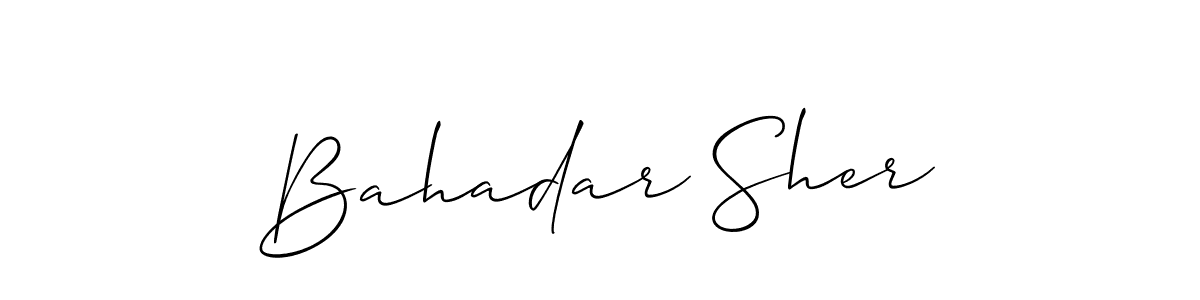 Best and Professional Signature Style for Bahadar Sher. Allison_Script Best Signature Style Collection. Bahadar Sher signature style 2 images and pictures png