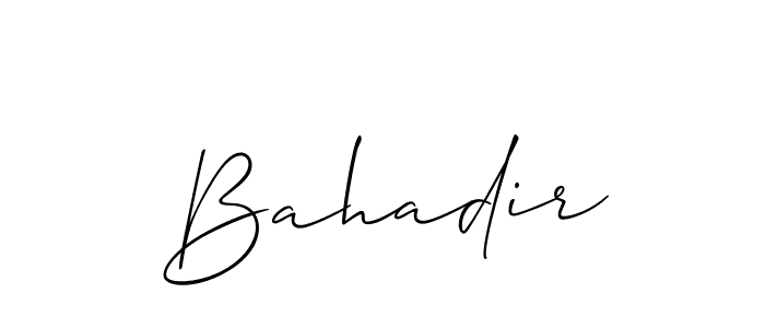 Similarly Allison_Script is the best handwritten signature design. Signature creator online .You can use it as an online autograph creator for name Bahadir. Bahadir signature style 2 images and pictures png