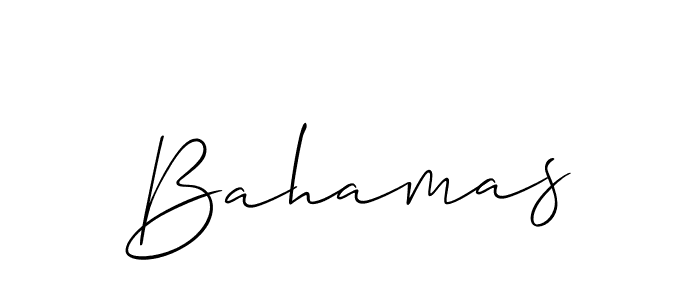 It looks lik you need a new signature style for name Bahamas. Design unique handwritten (Allison_Script) signature with our free signature maker in just a few clicks. Bahamas signature style 2 images and pictures png