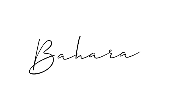 Similarly Allison_Script is the best handwritten signature design. Signature creator online .You can use it as an online autograph creator for name Bahara. Bahara signature style 2 images and pictures png