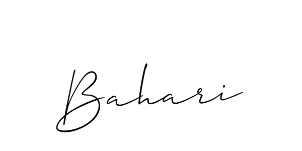 Also You can easily find your signature by using the search form. We will create Bahari name handwritten signature images for you free of cost using Allison_Script sign style. Bahari signature style 2 images and pictures png