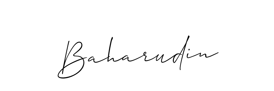 if you are searching for the best signature style for your name Baharudin. so please give up your signature search. here we have designed multiple signature styles  using Allison_Script. Baharudin signature style 2 images and pictures png