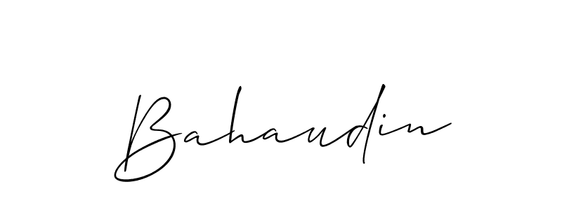 Once you've used our free online signature maker to create your best signature Allison_Script style, it's time to enjoy all of the benefits that Bahaudin name signing documents. Bahaudin signature style 2 images and pictures png