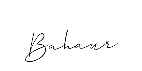 The best way (Allison_Script) to make a short signature is to pick only two or three words in your name. The name Bahaur include a total of six letters. For converting this name. Bahaur signature style 2 images and pictures png