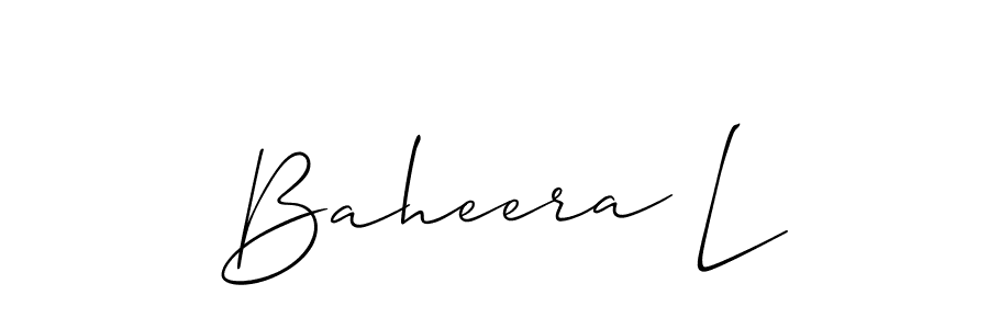 Best and Professional Signature Style for Baheera L. Allison_Script Best Signature Style Collection. Baheera L signature style 2 images and pictures png