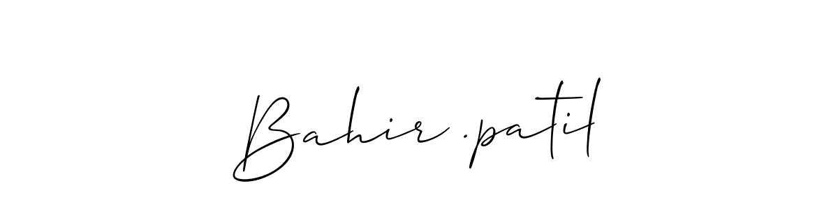 Best and Professional Signature Style for Bahir .patil. Allison_Script Best Signature Style Collection. Bahir .patil signature style 2 images and pictures png