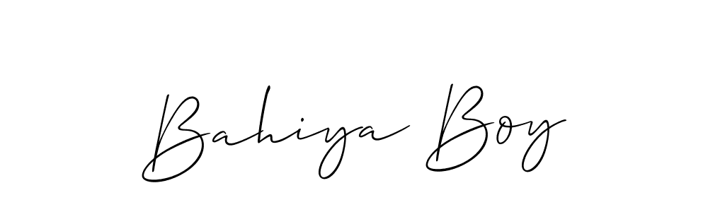 Once you've used our free online signature maker to create your best signature Allison_Script style, it's time to enjoy all of the benefits that Bahiya Boy name signing documents. Bahiya Boy signature style 2 images and pictures png