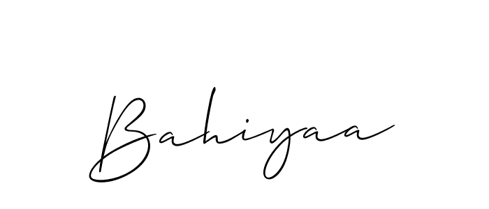 Best and Professional Signature Style for Bahiyaa. Allison_Script Best Signature Style Collection. Bahiyaa signature style 2 images and pictures png