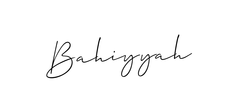 Check out images of Autograph of Bahiyyah name. Actor Bahiyyah Signature Style. Allison_Script is a professional sign style online. Bahiyyah signature style 2 images and pictures png