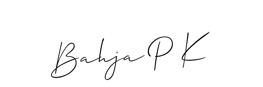 This is the best signature style for the Bahja P K name. Also you like these signature font (Allison_Script). Mix name signature. Bahja P K signature style 2 images and pictures png