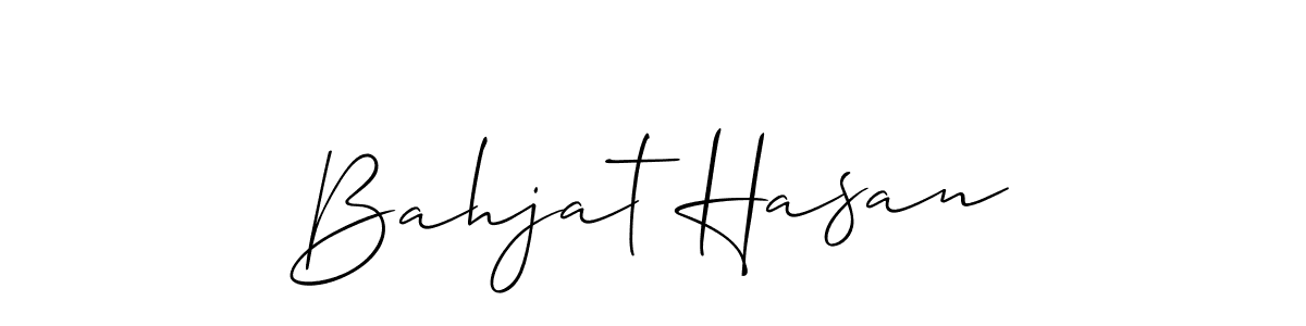 It looks lik you need a new signature style for name Bahjat Hasan. Design unique handwritten (Allison_Script) signature with our free signature maker in just a few clicks. Bahjat Hasan signature style 2 images and pictures png