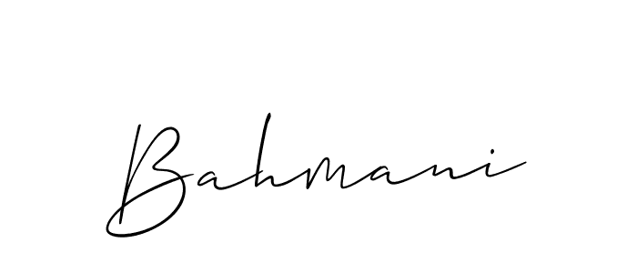 Also we have Bahmani name is the best signature style. Create professional handwritten signature collection using Allison_Script autograph style. Bahmani signature style 2 images and pictures png