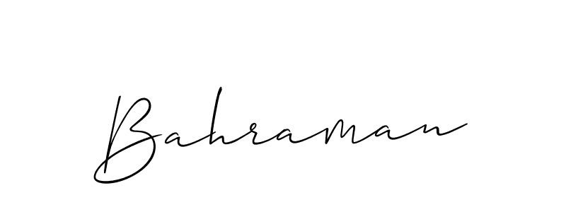 Once you've used our free online signature maker to create your best signature Allison_Script style, it's time to enjoy all of the benefits that Bahraman name signing documents. Bahraman signature style 2 images and pictures png