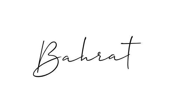 You should practise on your own different ways (Allison_Script) to write your name (Bahrat) in signature. don't let someone else do it for you. Bahrat signature style 2 images and pictures png