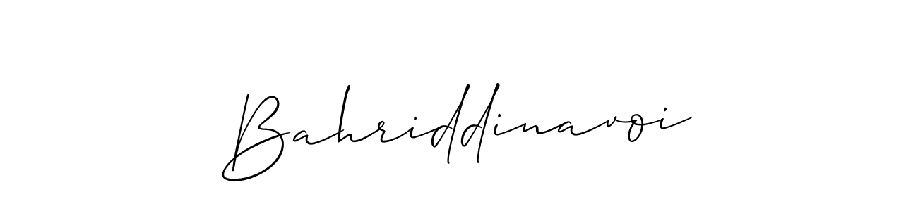 How to Draw Bahriddinavoi signature style? Allison_Script is a latest design signature styles for name Bahriddinavoi. Bahriddinavoi signature style 2 images and pictures png