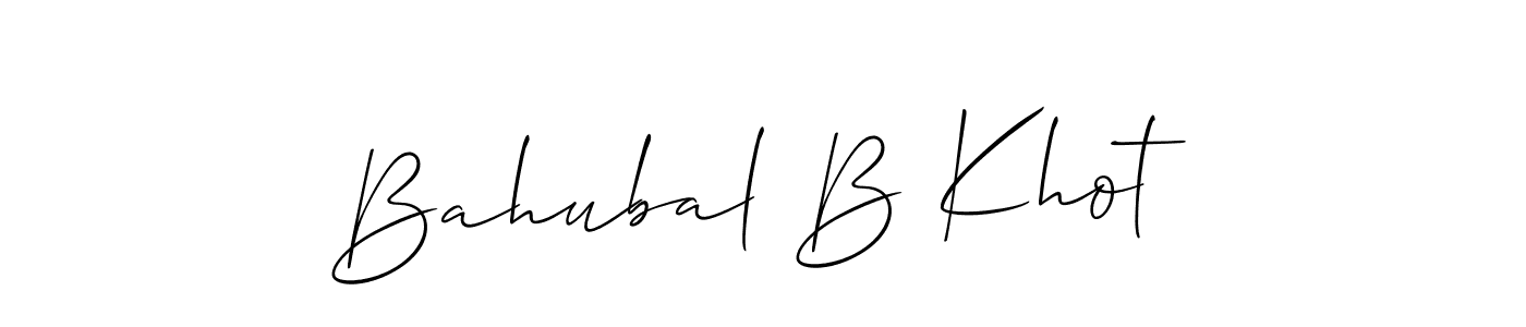 How to Draw Bahubal B Khot signature style? Allison_Script is a latest design signature styles for name Bahubal B Khot. Bahubal B Khot signature style 2 images and pictures png