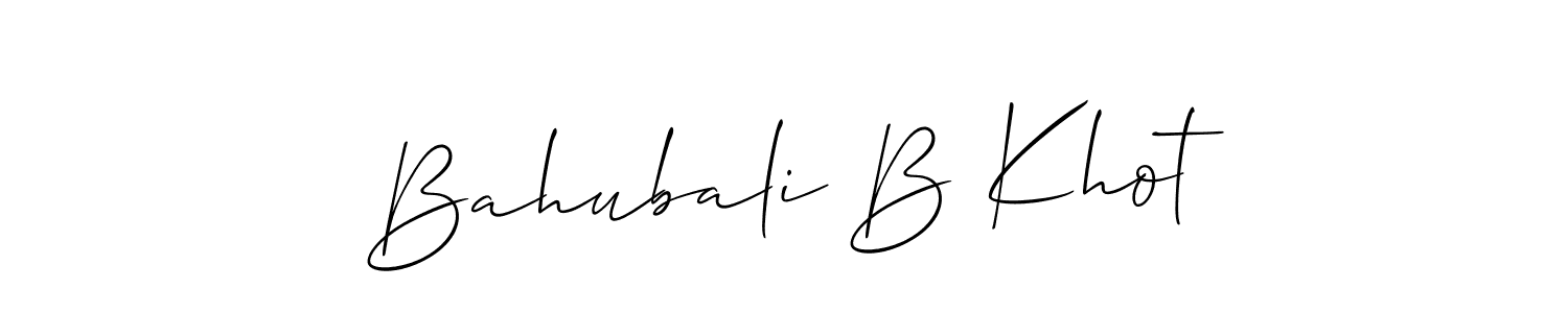 You should practise on your own different ways (Allison_Script) to write your name (Bahubali B Khot) in signature. don't let someone else do it for you. Bahubali B Khot signature style 2 images and pictures png