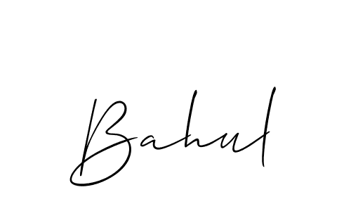 Create a beautiful signature design for name Bahul. With this signature (Allison_Script) fonts, you can make a handwritten signature for free. Bahul signature style 2 images and pictures png