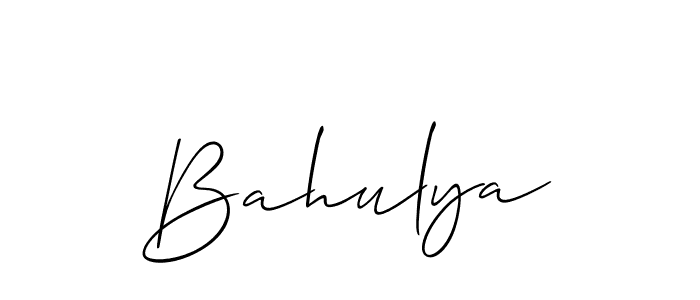 Make a beautiful signature design for name Bahulya. Use this online signature maker to create a handwritten signature for free. Bahulya signature style 2 images and pictures png