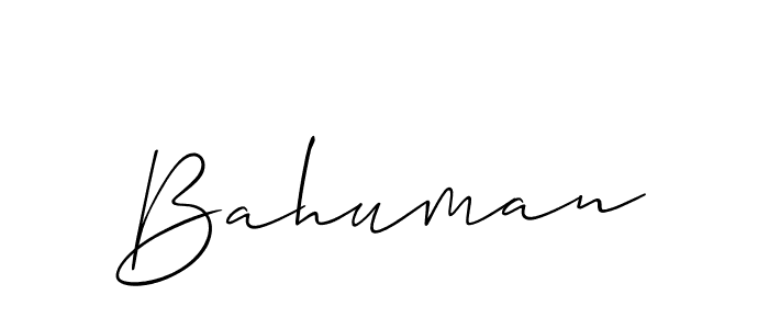 It looks lik you need a new signature style for name Bahuman. Design unique handwritten (Allison_Script) signature with our free signature maker in just a few clicks. Bahuman signature style 2 images and pictures png