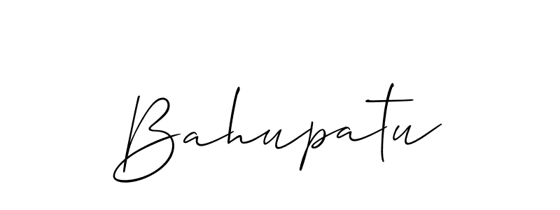 The best way (Allison_Script) to make a short signature is to pick only two or three words in your name. The name Bahupatu include a total of six letters. For converting this name. Bahupatu signature style 2 images and pictures png