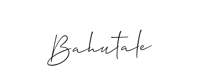 How to Draw Bahutale signature style? Allison_Script is a latest design signature styles for name Bahutale. Bahutale signature style 2 images and pictures png