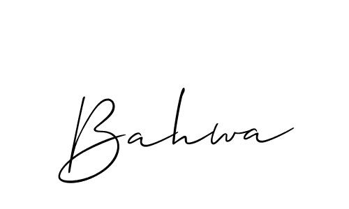 if you are searching for the best signature style for your name Bahwa. so please give up your signature search. here we have designed multiple signature styles  using Allison_Script. Bahwa signature style 2 images and pictures png